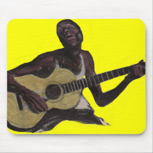 blue man singing the blues mouse mat