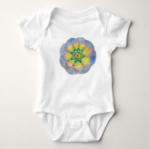 Blue Mandala Baby Bodysuit