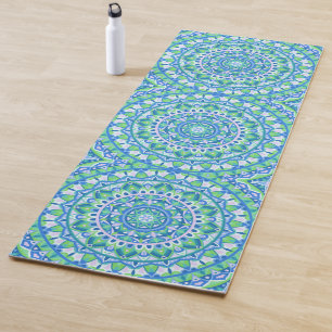 Blue Mandala Boho Meditation Fitness Spiritual Yoga Mat