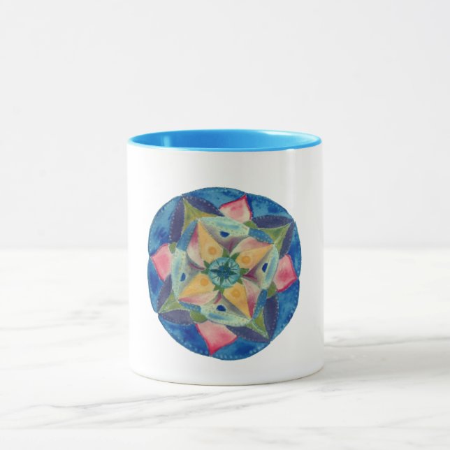 Blue Mandala Combo Mug (Center)