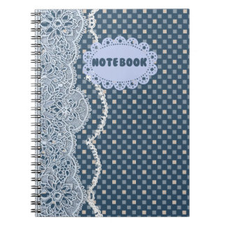 Blue Mandala Lace Notebook