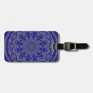 Blue Mandala Luggage Tag
