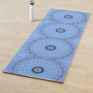 Blue mandala magic yoga mat