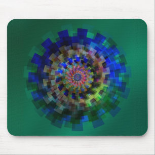 Blue mandala mouse mat