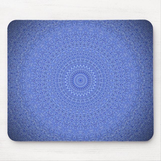 Blue Mandala Mouse Mat (Front)