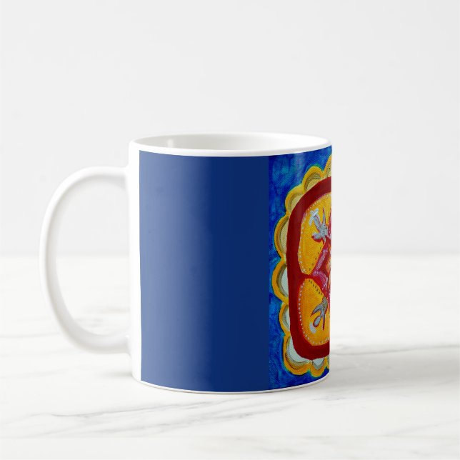 Blue Mandala Mug (Left)