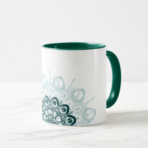 Blue mandala mug
