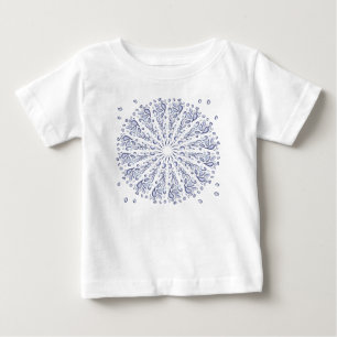 Blue mandala pattern baby T-Shirt