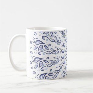 Blue mandala pattern coffee mug