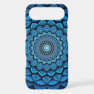 Blue Mandala Pattern iPhone Case – Boho Floral Pro
