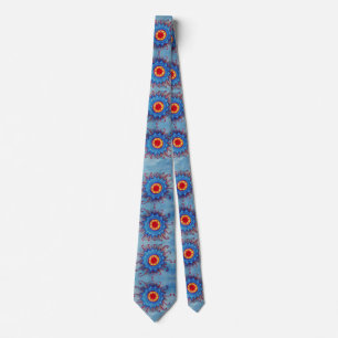 Blue Mandala Pattern Tie