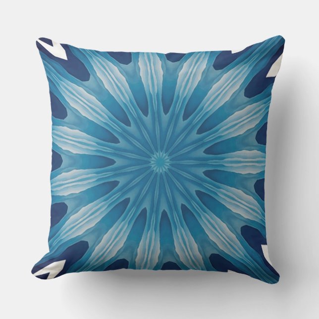 Blue Mandala pillow3 Cushion (Front)
