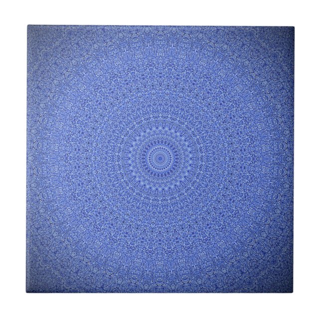 Blue Mandala Tile (Front)