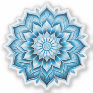 Blue Mandala vinyl sticker
