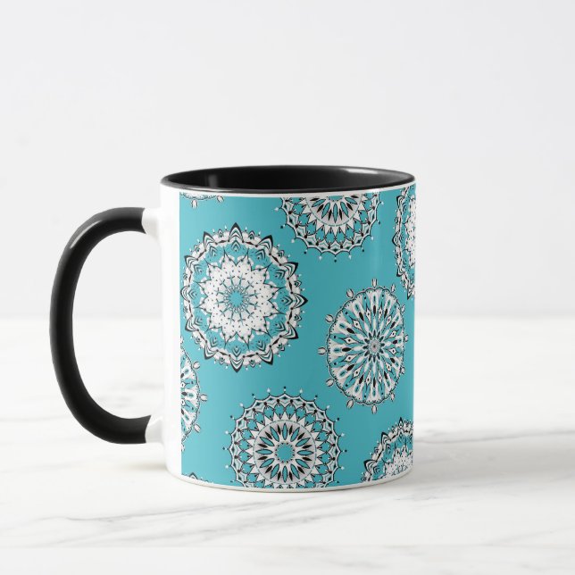 Blue Mandalas Mug (Left)