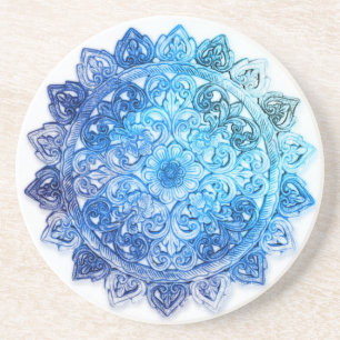 Blue Mandela Coaster