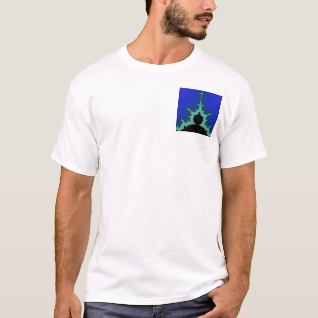 Blue Mandelbrot T-Shirt (Front)
