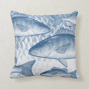 Blue Mangrove Snapper (Grey Snapper) Throw Pillow