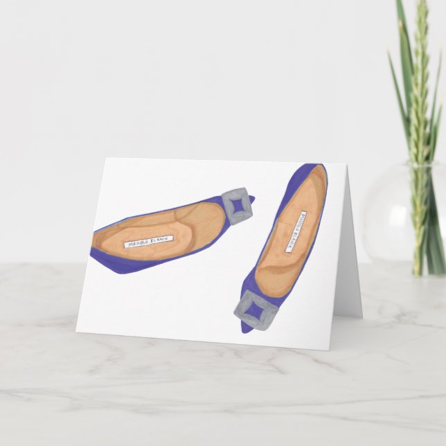 Blue Manolos Thank You Card (Front)