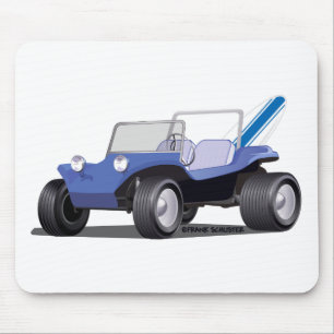 Blue Manx Side Mouse Mat