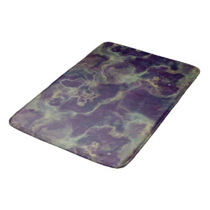 blue Marble abstract Bath Mat