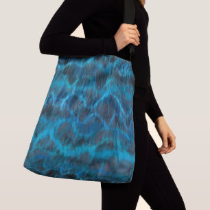 Blue Marble Abstract Crossbody Bag