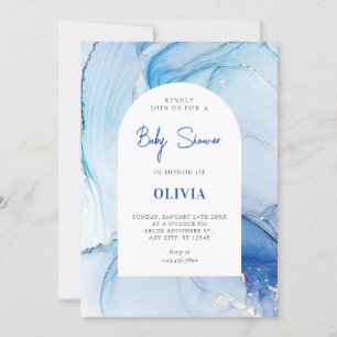 Blue Marble abstract  Invitation