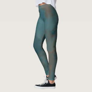  Blue Marble Abstract Leggings