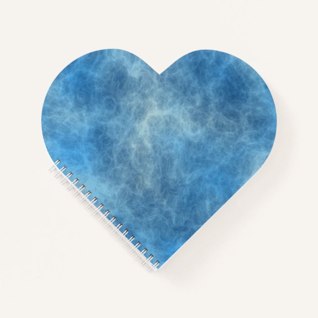 Blue Marble Abstract Notebook (Front)