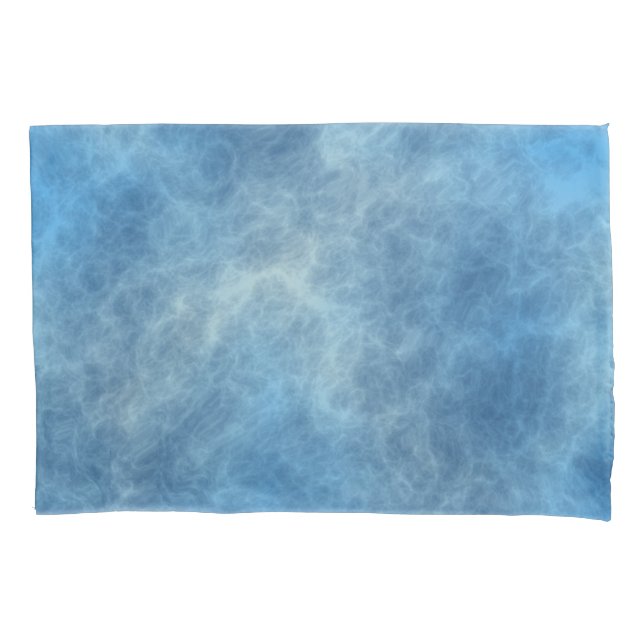 Blue Marble Abstract Pillowcase (Front)