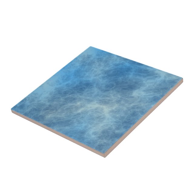 Blue Marble Abstract Tile (Side)