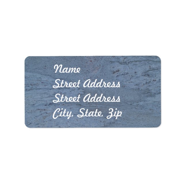 Blue Marble Address Sticker (Front)