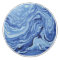 Blue Marble Agate Swirl Stone Ceramic Knobs Pulls