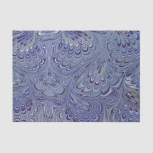Blue Marble Agate Swirl Stone Peacock Gift Tissue Paper