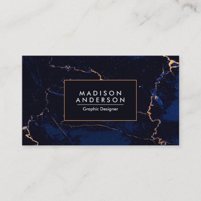 Blue Marble Business Card (Front)