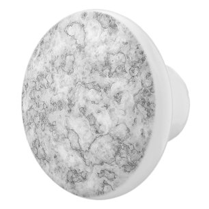 Blue marble ceramic knob