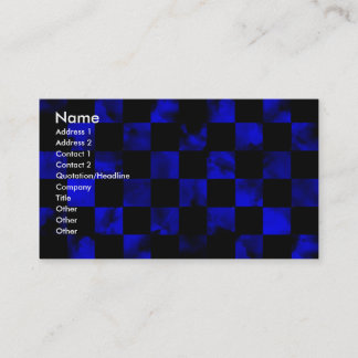 Blue Marble Chequerboard Business Card