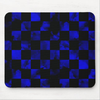 Blue marble Chequerboard Mouse Mat
