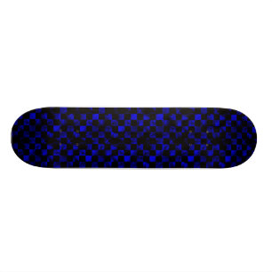 Blue Marble Chequerboard Skateboard