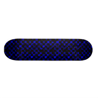 Blue Marble Chequerboard Skateboard