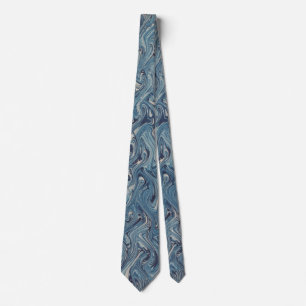 Blue Marble Design Tie