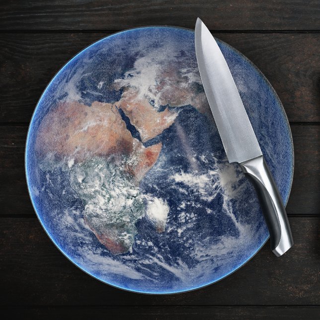 Blue Marble Earth, 2014 Satellite Photograph Cutting Board (Creator Uploaded)