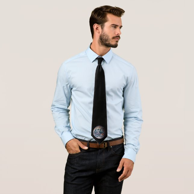 Blue Marble Earth (Eastern Hemisphere) Tie (In Situ)