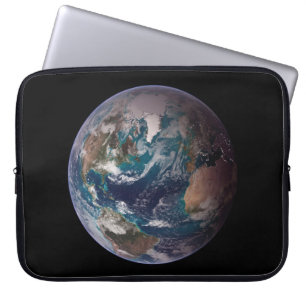 Blue Marble Earth (Western Hemisphere) Laptop Sleeve