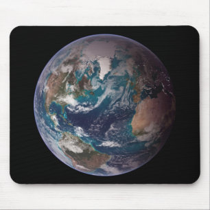 Blue Marble Earth (Western Hemisphere) Mouse Mat