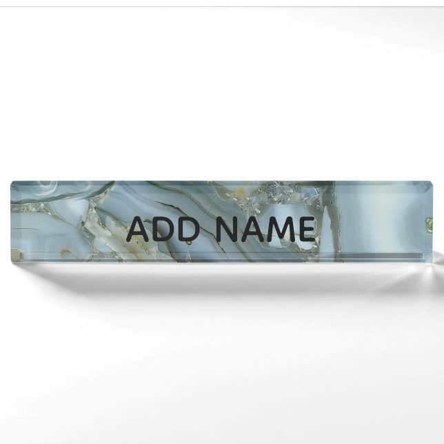 Blue Marble effect. Nameplate (Front)