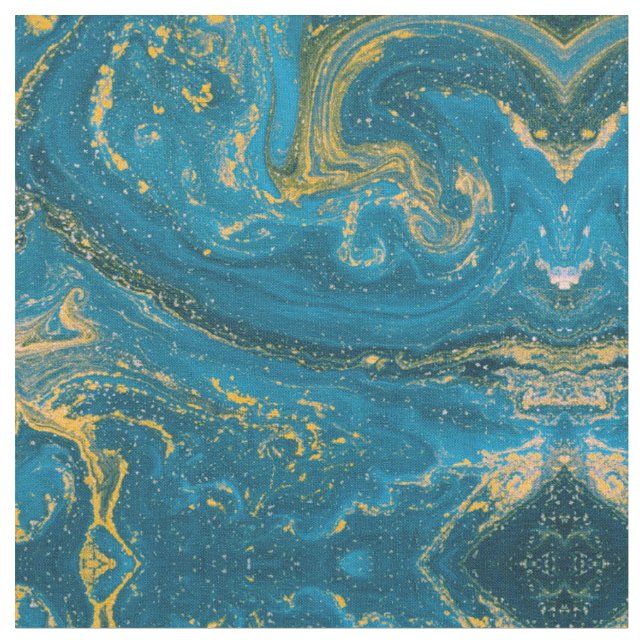 Blue Marble  Fabric (Close Up)