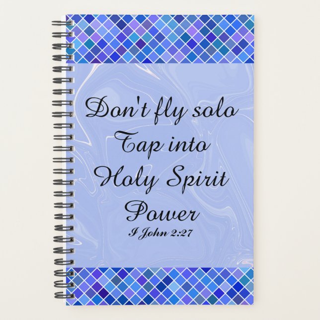  Blue Marble Geometric Design Business Planner (Front)