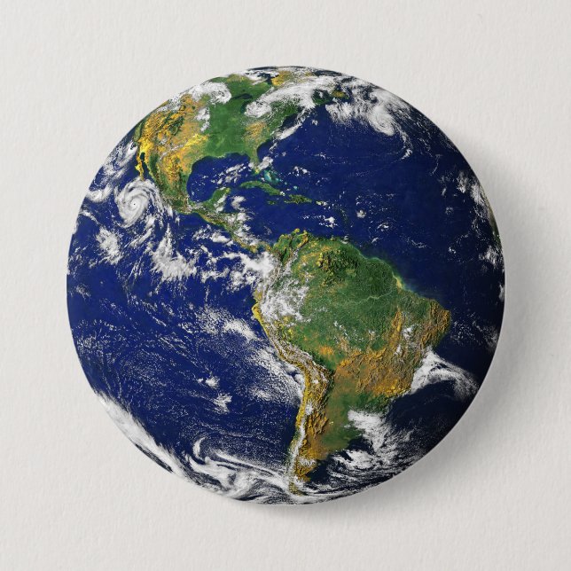 Blue Marble_Mundo Profundo 7.5 Cm Round Badge (Front)