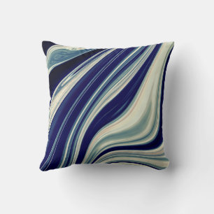 Blue Marble Pattern  Cushion